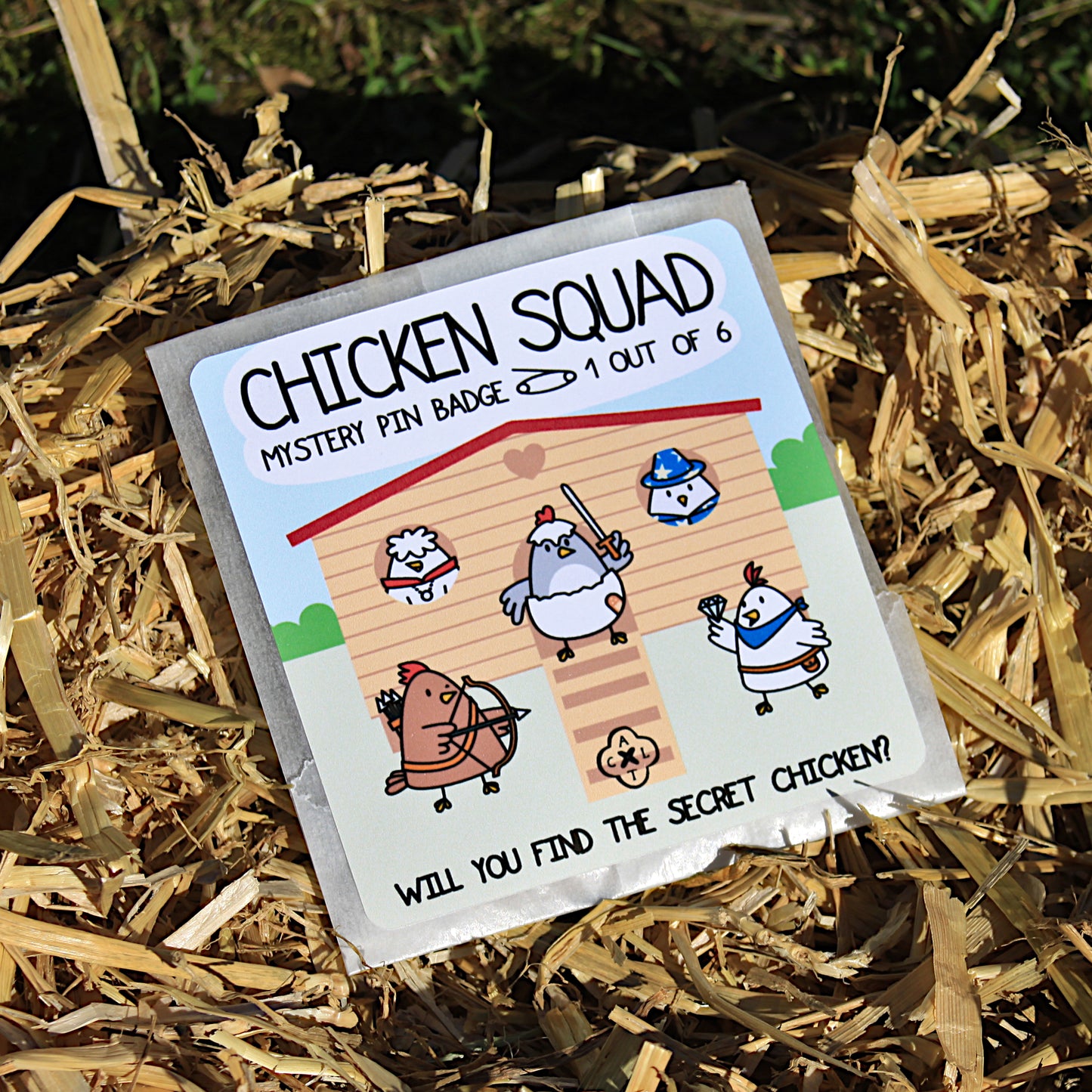 Chicken Squad Pin Badge (random 1 out of 6)