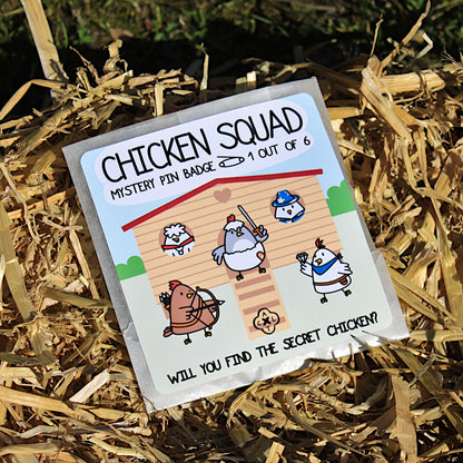 Chicken Squad Pin Badge (random 1 out of 6)