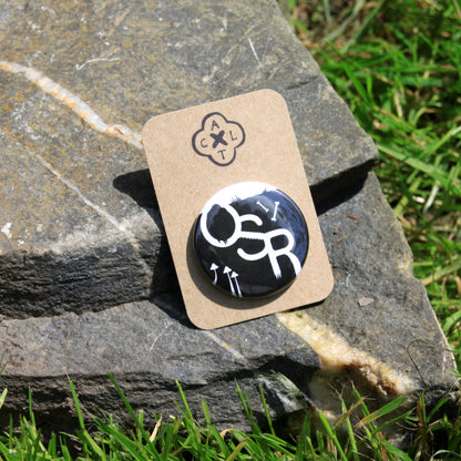 Black / Blue OSR Pin Badge