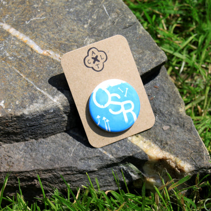 Black / Blue OSR Pin Badge