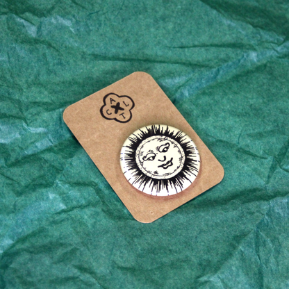 Sun / Hamlet Pin Badge