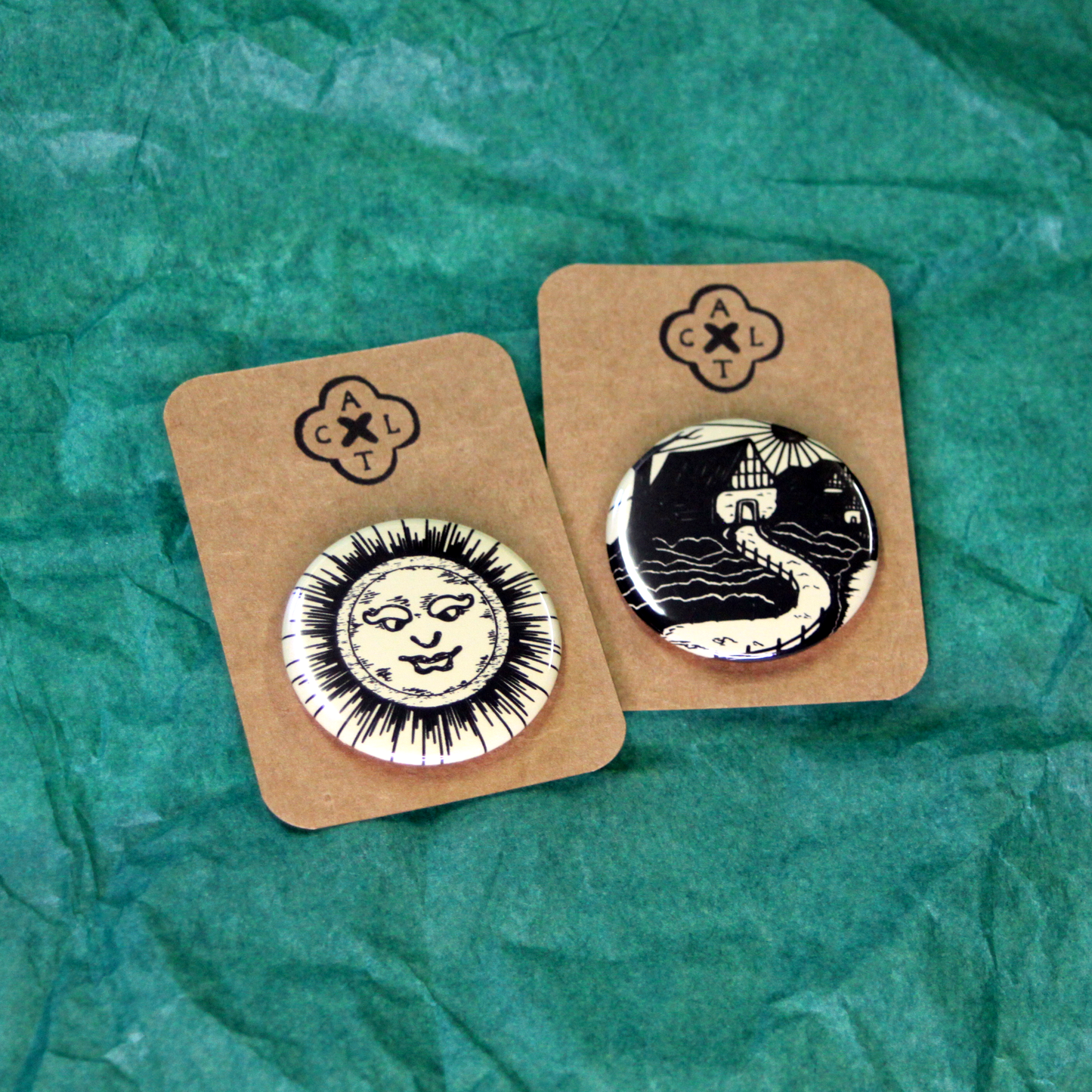 Sun / Hamlet Pin Badge