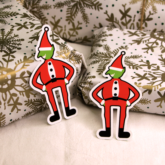 Festive Goblin Sticker - Set of 2